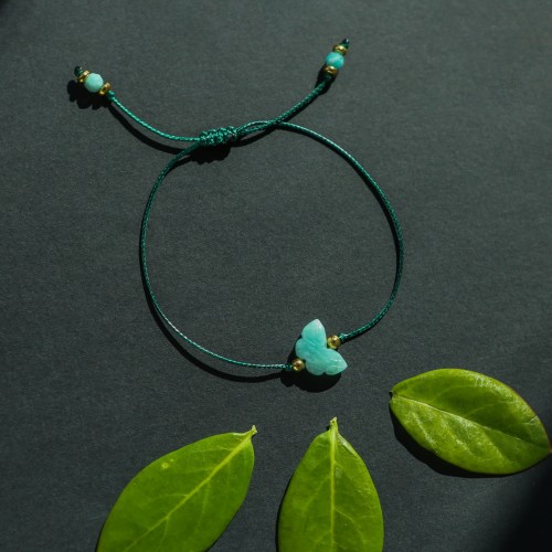 amazonit rzeźbiony motyl