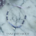 TANZANIT I IJOLIT BRANSOLETKA BOGINI MINERAŁKA
