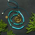 Amulet Spirala z naturalnymi kamieniami
